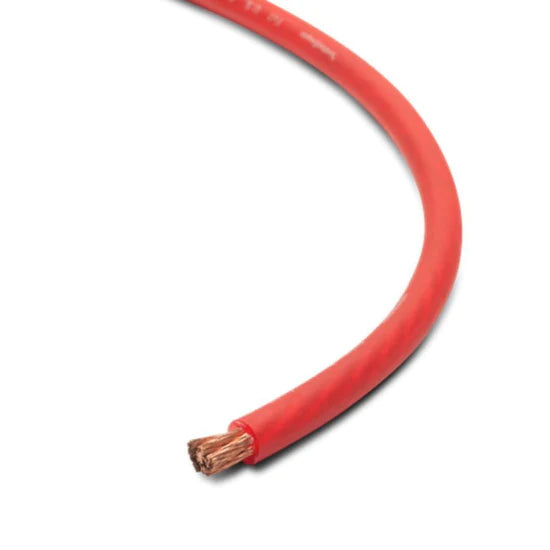 Rockford Fosgate RFW4R - 100 Foot Spool 4 AWG Frosted Red Wire Rockford Fosgate RFW4R - 100 Foot Spool 4 AWG Frosted Red Wire